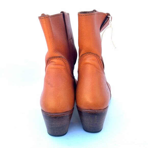 La Botte Gardiane Handmade Leather Ankle Boots French Heritage Western 38 Camel - Picture 9 of 13